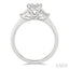 Emerald Shape Fusion Diamond Engagement Ring