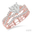 Heart Shape Lovebright Diamond Wedding Set