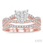 Heart Shape Lovebright Diamond Wedding Set