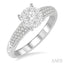 Round Shape Lovebright Diamond Engagement Ring