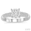 Round Shape Lovebright Diamond Engagement Ring