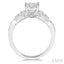 Round Shape Lovebright Diamond Engagement Ring