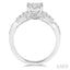 Round Shape Lovebright Diamond Engagement Ring
