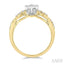 Pear Shape Lovebright Diamond Engagement Ring