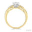 Pear Shape Lovebright Diamond Engagement Ring