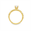 Miosogno Oval Diamond Shared Prong Engagement Ring