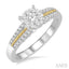 Round Shape Lovebright Diamond Engagement Ring