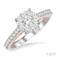 Round Shape Lovebright Diamond Engagement Ring