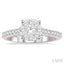 Round Shape Lovebright Diamond Engagement Ring