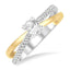Round Diamond Twisted Engagement Ring