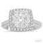 Cushion Shape Halo Lovebright Essential Diamond Engagement Ring