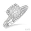 Cushion Shape Halo Lovebright Essential Diamond Engagement Ring