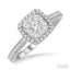 Cushion Shape Halo Lovebright Essential Diamond Engagement Ring