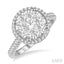Round Shape Halo Lovebright Essential Diamond Engagement Ring