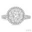 Round Shape Halo Lovebright Essential Diamond Engagement Ring