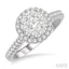 Round Shape Halo Lovebright Essential Diamond Engagement Ring