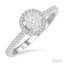 Round Shape Halo Lovebright Essential Diamond Engagement Ring
