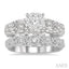 Round Shape Lovebright Diamond Wedding Set