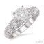 Round Shape Lovebright Diamond Engagement Ring