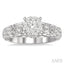 Round Shape Lovebright Diamond Engagement Ring