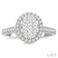 Oval Shape Halo Lovebright Essential Diamond Engagement Ring