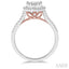 Pear Shape Halo Lovebright Essential Diamond Engagement Ring