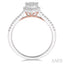 Pear Shape Halo Lovebright Essential Diamond Engagement Ring