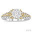 Round Shape Lovebright Diamond Engagement Ring