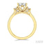 Oval Shape Lovebright Diamond Engagement Ring