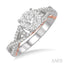 Round Shape Lovebright Diamond Engagement Ring