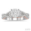 Round Shape Lovebright Diamond Engagement Ring