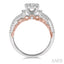Round Shape Lovebright Diamond Engagement Ring