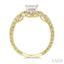 Oval Shape Lovebright Diamond Engagement Ring