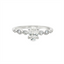 Oval Diamond Straight Band Engagement Ring
