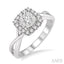 Cushion Shape Halo Lovebright Diamond Engagement Ring