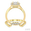 Cushion Shape Halo Lovebright Diamond Wedding Set