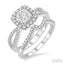 Cushion Shape Halo Lovebright Diamond Wedding Set