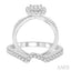 Cushion Shape Halo Lovebright Diamond Wedding Set