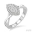 Marquise Shape Halo Lovebright Diamond Ring