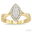 Marquise Shape Halo Lovebright Diamond Ring