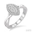 Marquise Shape Halo Lovebright Diamond Ring