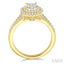 Oval Shape Halo Lovebright Diamond Engagement Ring