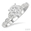 Round Shape Lovebright Diamond Engagement Ring
