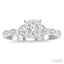 Round Shape Lovebright Diamond Engagement Ring