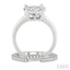 Round Shape Lovebright Diamond Wedding Set