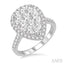 Pear Shape Halo Lovebright Essential Diamond Engagement Ring
