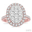 Oval Shape Halo Lovebright Essential Diamond Engagement Ring
