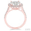 Oval Shape Halo Lovebright Essential Diamond Engagement Ring
