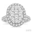 Oval Shape Halo Lovebright Essential Diamond Engagement Ring