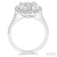 Oval Shape Halo Lovebright Essential Diamond Engagement Ring